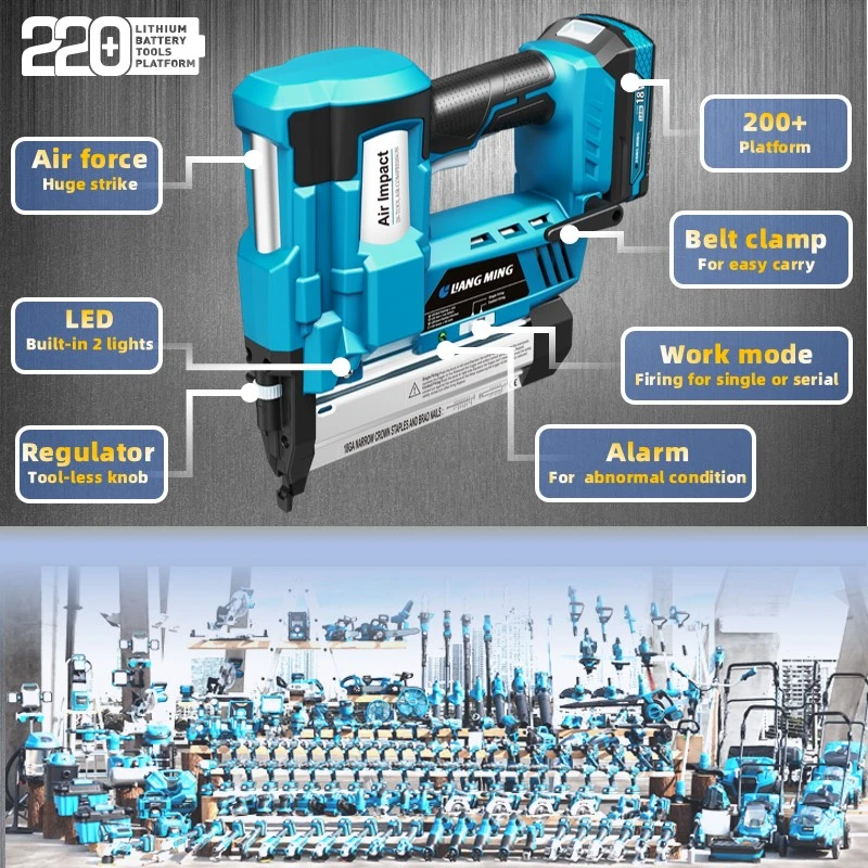 18V/20V Rechargeable Lithium Battery Air Impact Li-ion Stapler