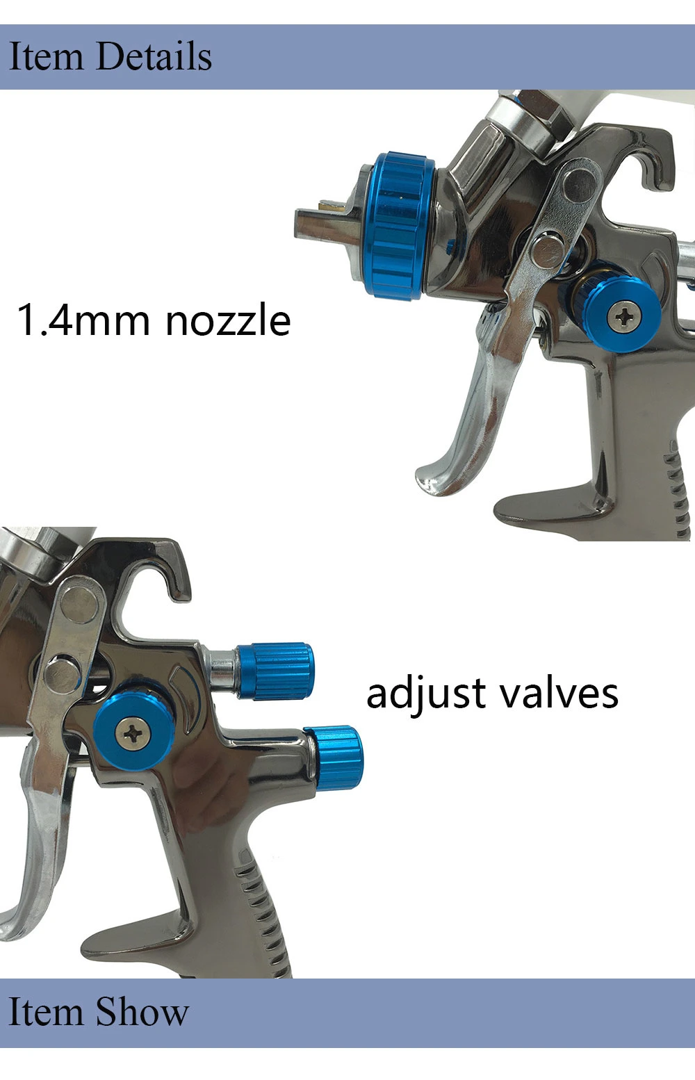 Lvlp 1.4mm Nozzle Air Spray Guns 600ml