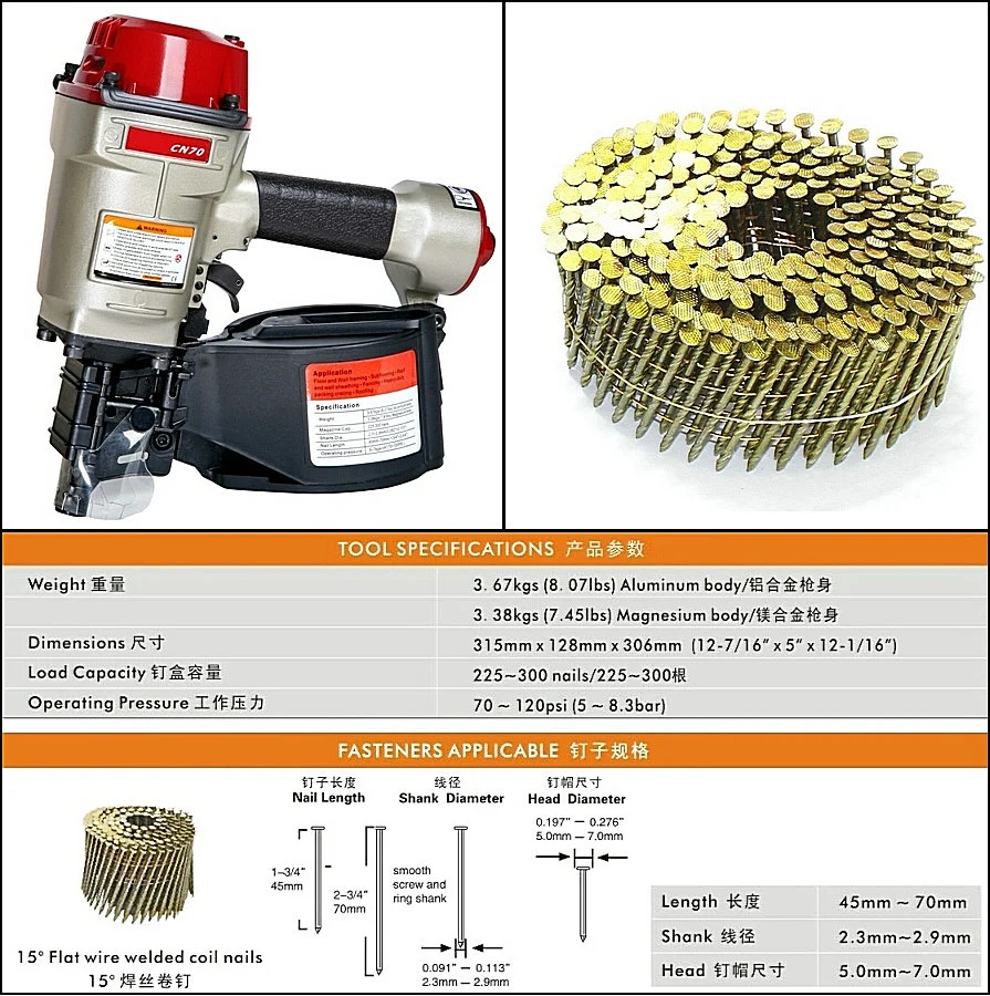 Cn70 Pallet Making Air Nailer (CN70)